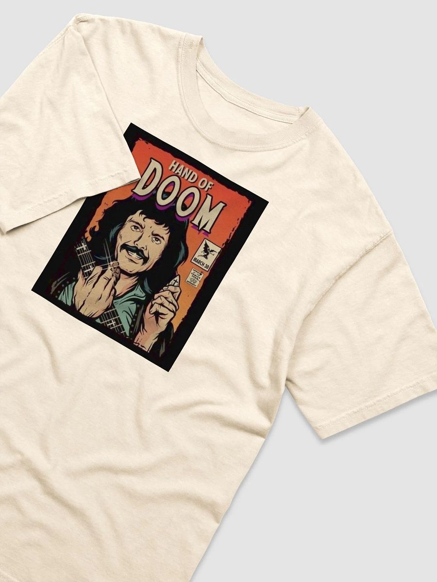 Tony Iommi Playing Guitar as a Riff Lord of Doom drawing tee 3! Essential T-Shirt product image (3)