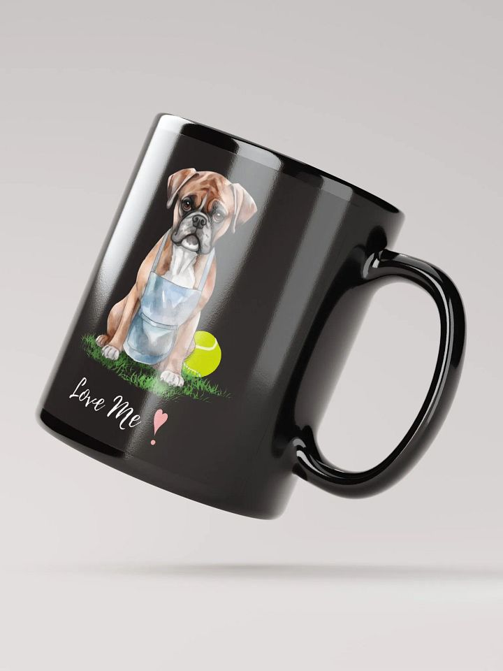 Apron Dog Black Glossy Mug product image (4)
