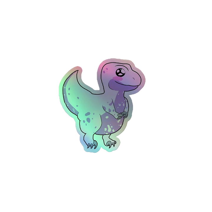 Holographic Lilac Raptor Kiss Cut Sticker product image (1)