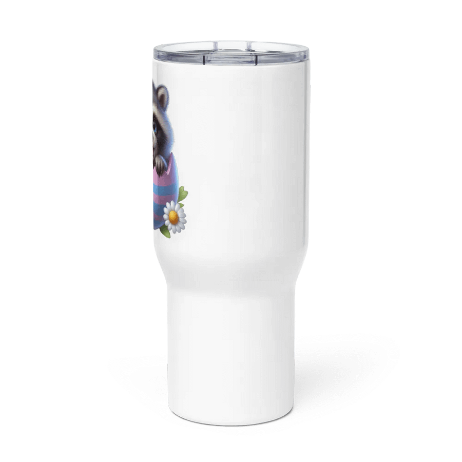 Raccoon Easter Egg - Travel Mug w/ Handle product image (3)