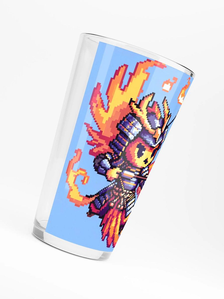 Pixel Art Phoenix Samurai Archer Pint Glass product image (6)