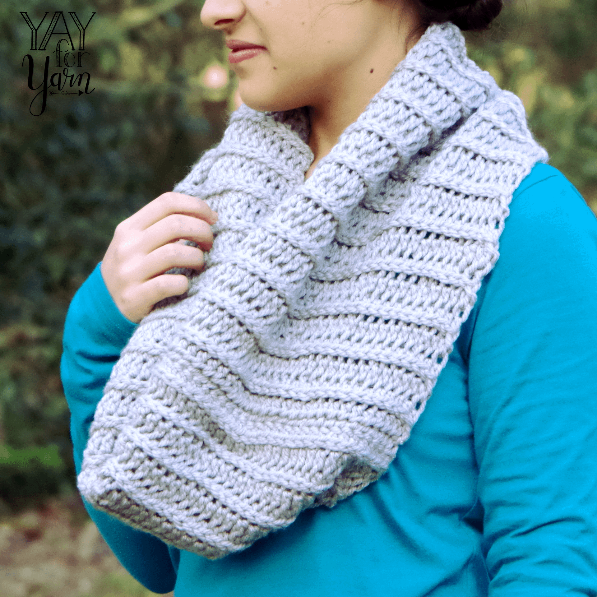 Knit-Look Crochet Cowl - PDF Crochet Pattern & Video Tutorial product image (4)