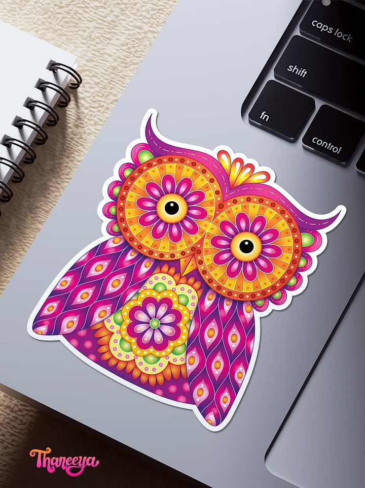 Whimsical Owl Sticker product image (2)