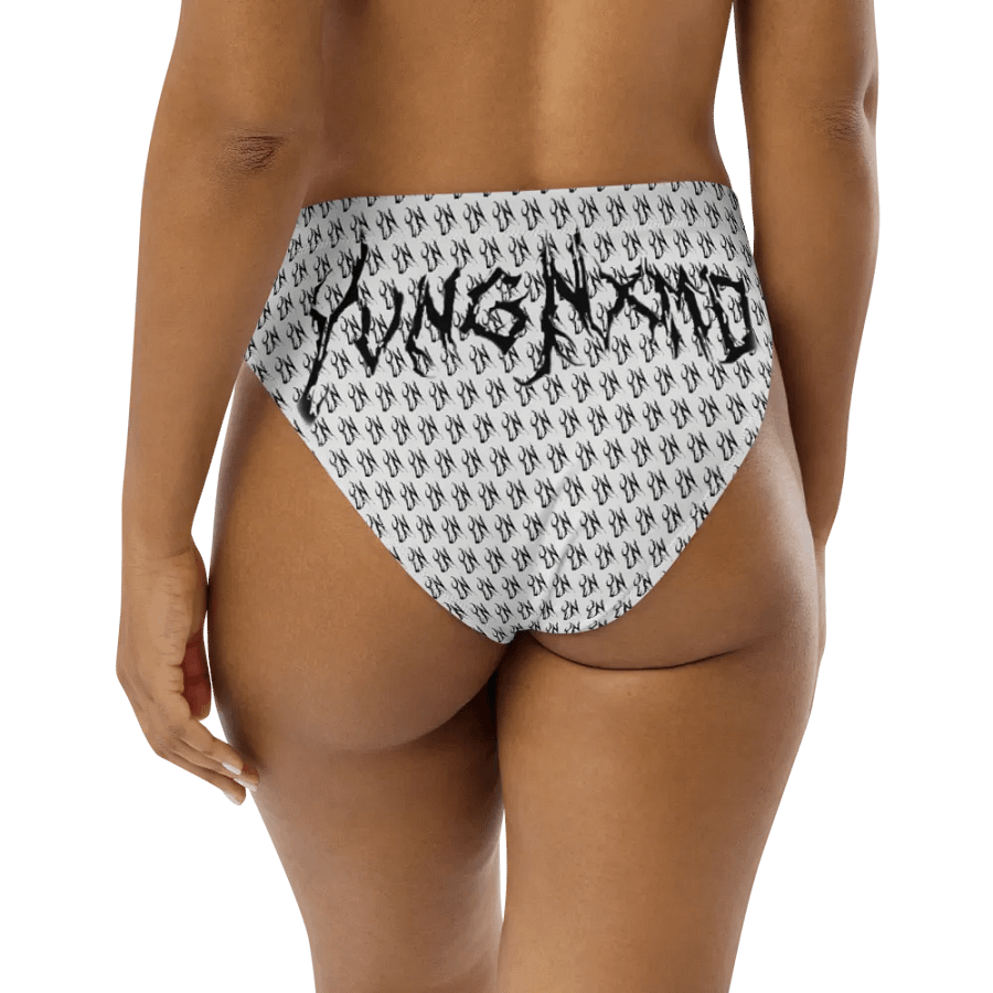 YN Checker Print High Waisted Bikini Bottom product image (7)
