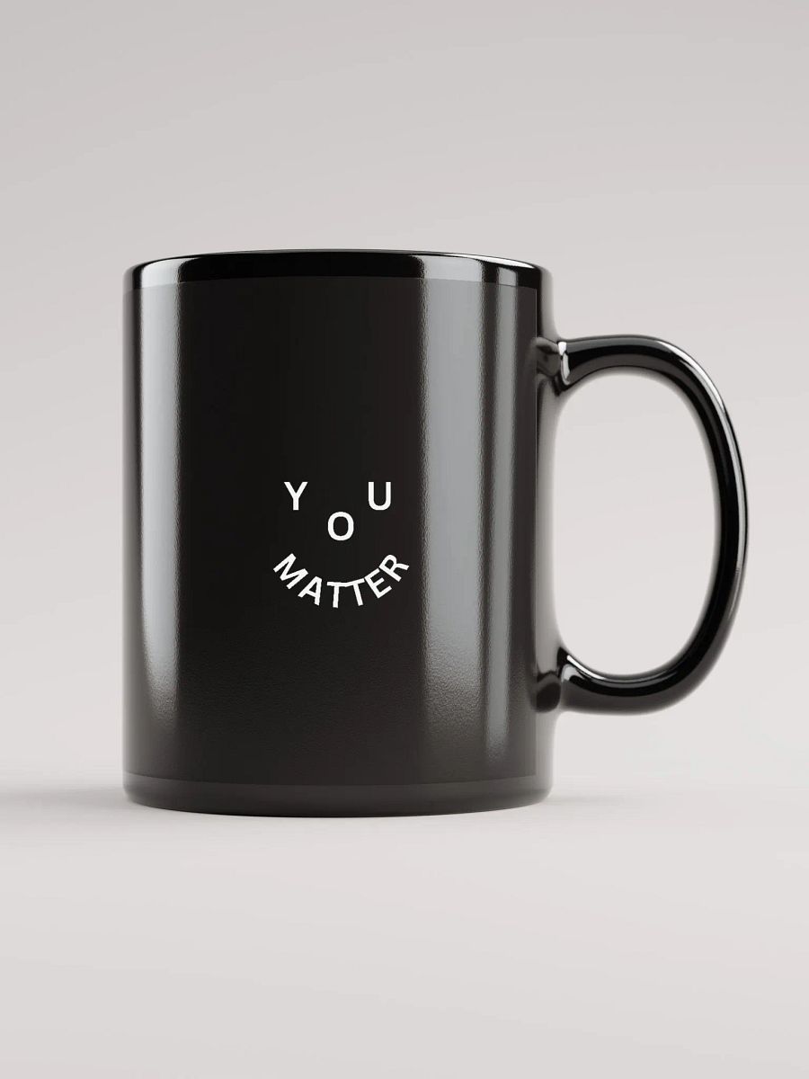 You Matter : - ) Black Mug - Mini Design product image (1)