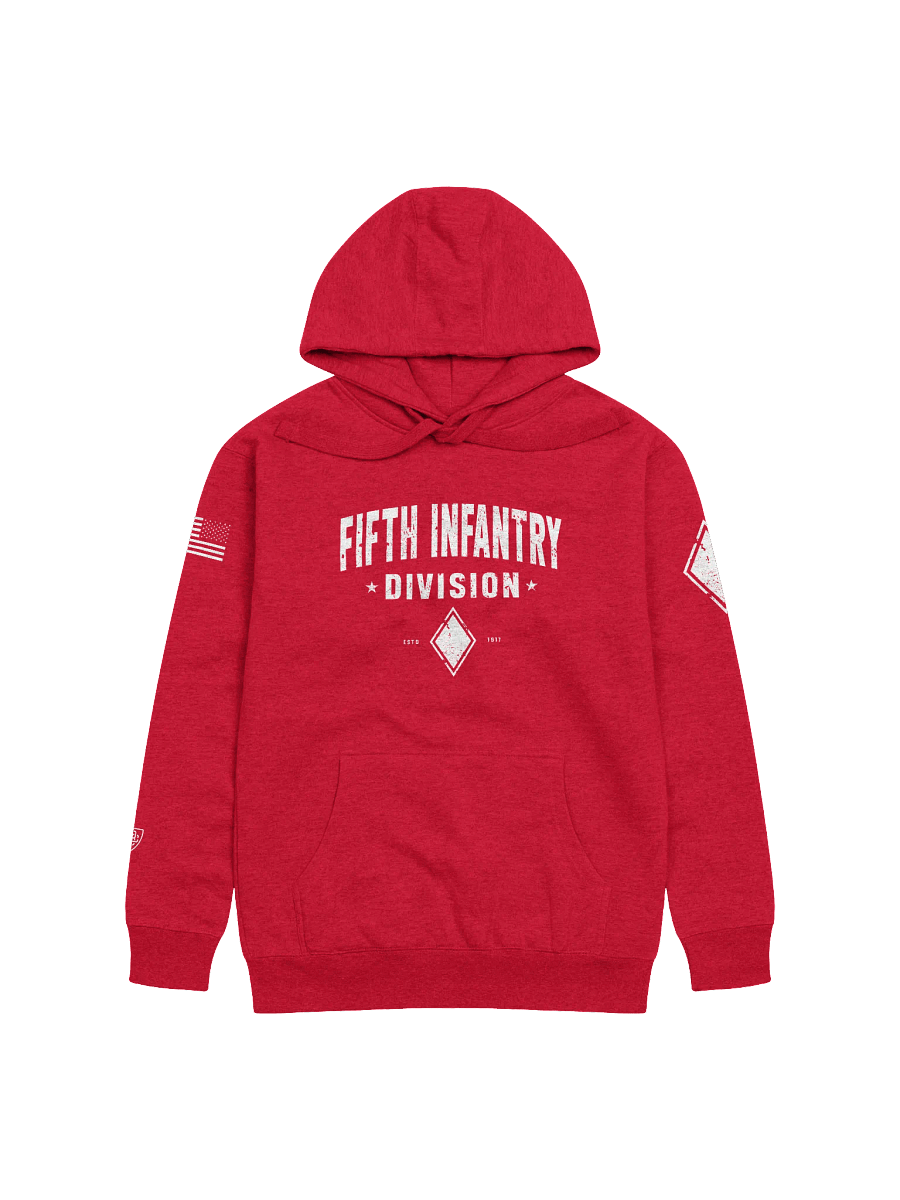 5th Infantry Division - Red Diamond "Distressed" Hoodie product image (2)