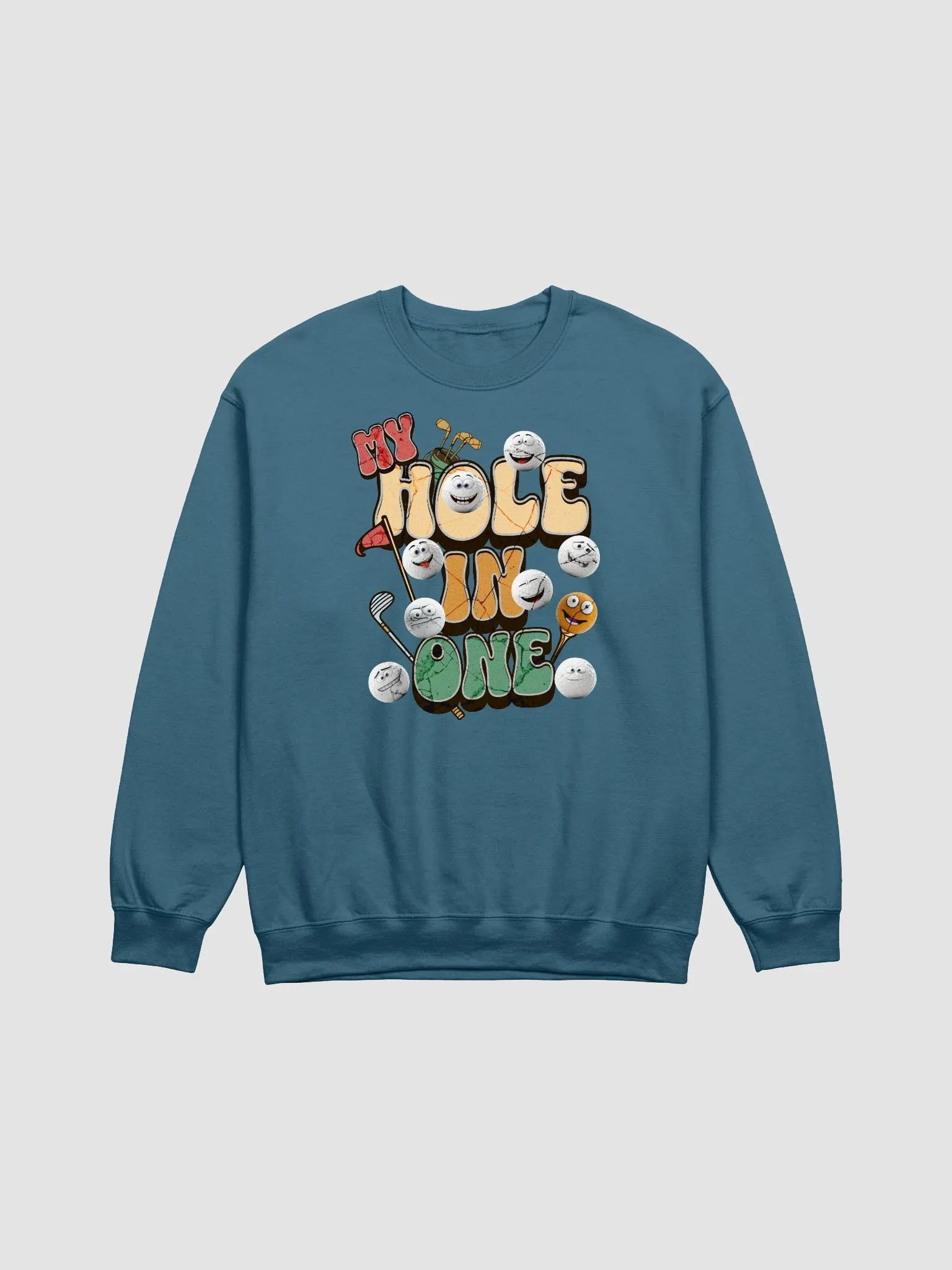 My Hole In One Playful Golf Balls Crewneck Sweatshirt product image (1)