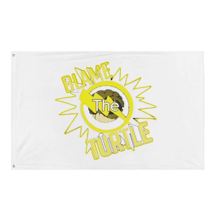 Blame The Turtle! Flag product image (1)