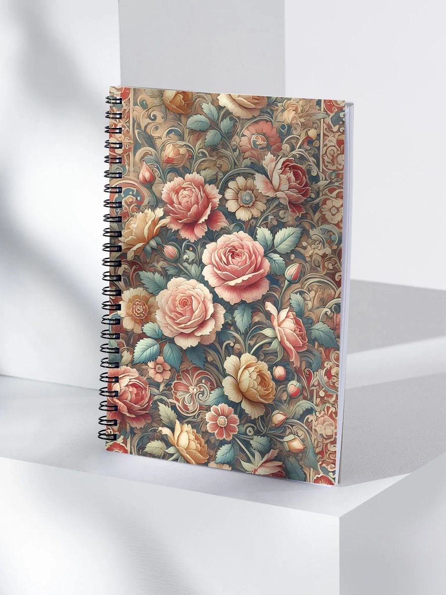 Royal Floral Spiral Notebook product image (4)