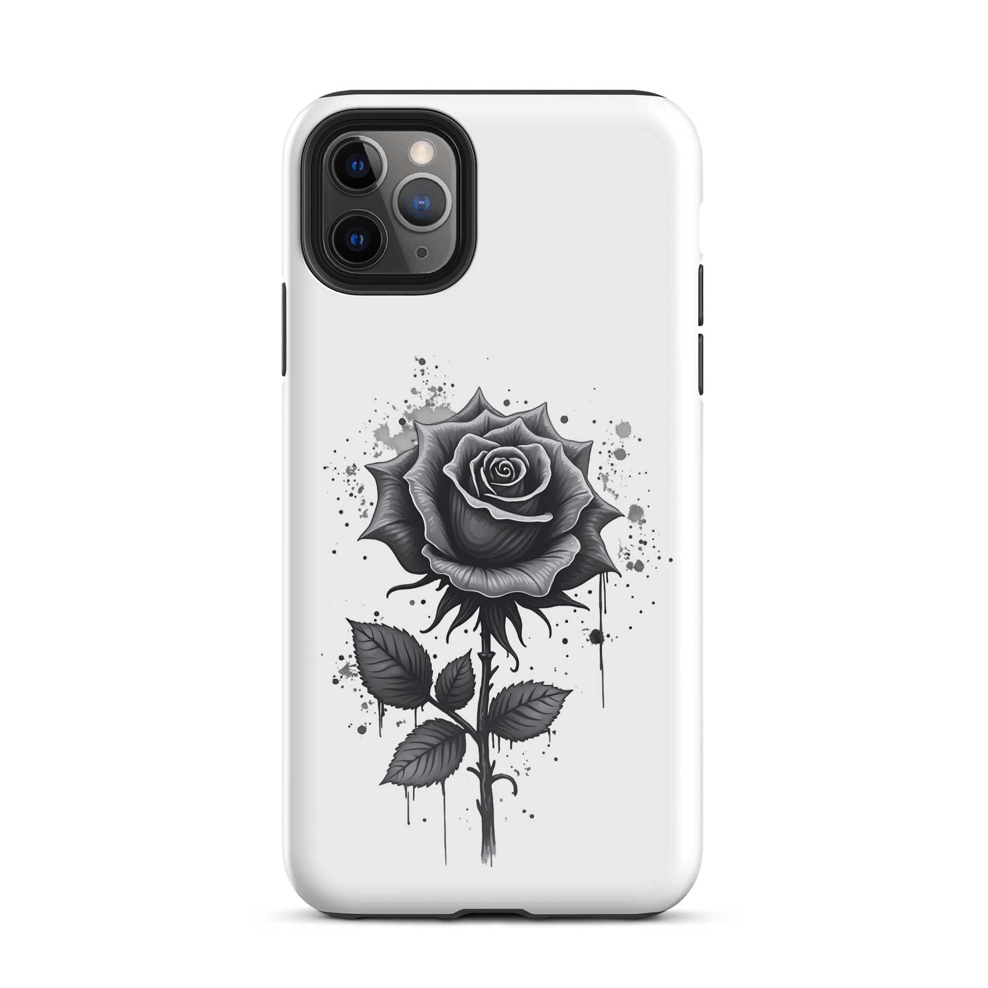Floral Rose iPhone Case – Minimalist Black Rose Art Design product image (26)