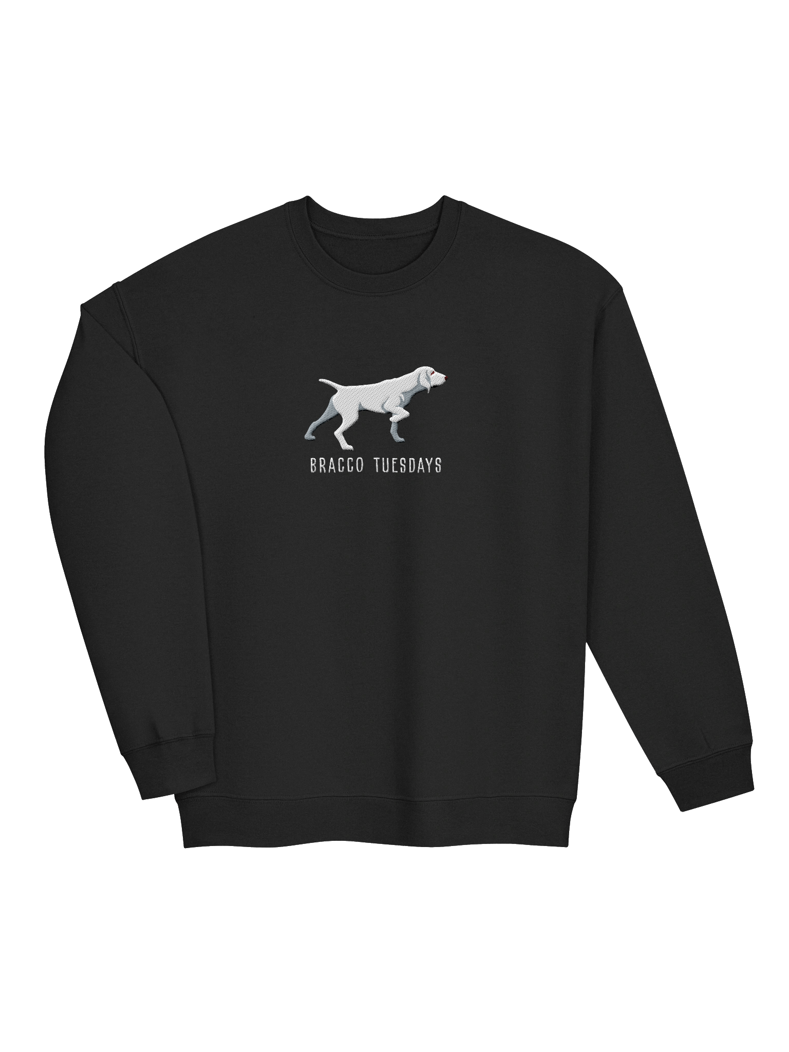 Bracco Tuesdays Sweatshirt (Embroidered) of a Bracco Italiano(White) product image (13)