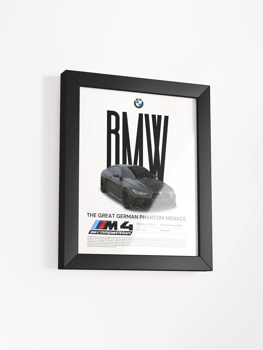 BMW G82 M4 COMP FRAMED POSTER product image (14)