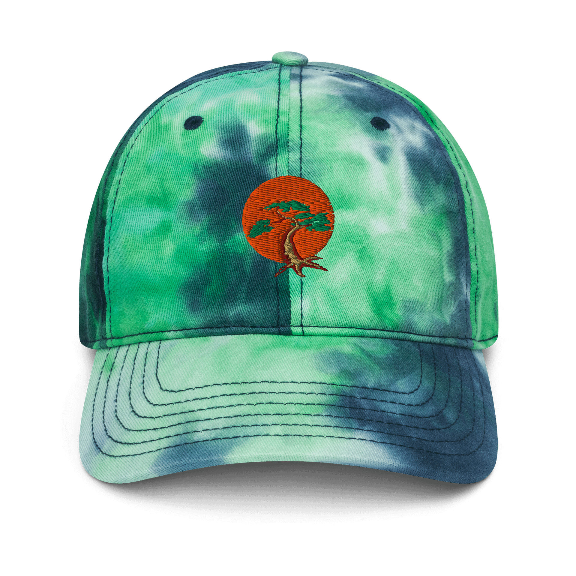 Groovy Tree Tie-Dye Dad Hat product image (1)