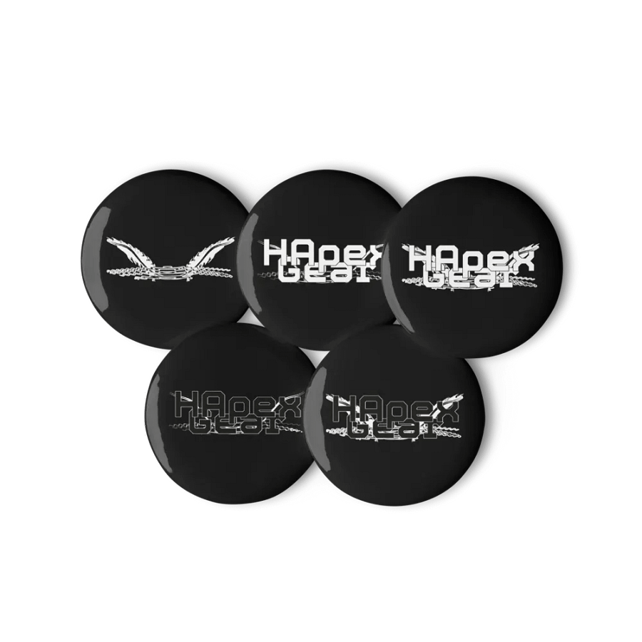 HApex Gear Embroidered Logo - Set of Pin Buttons product image (6)
