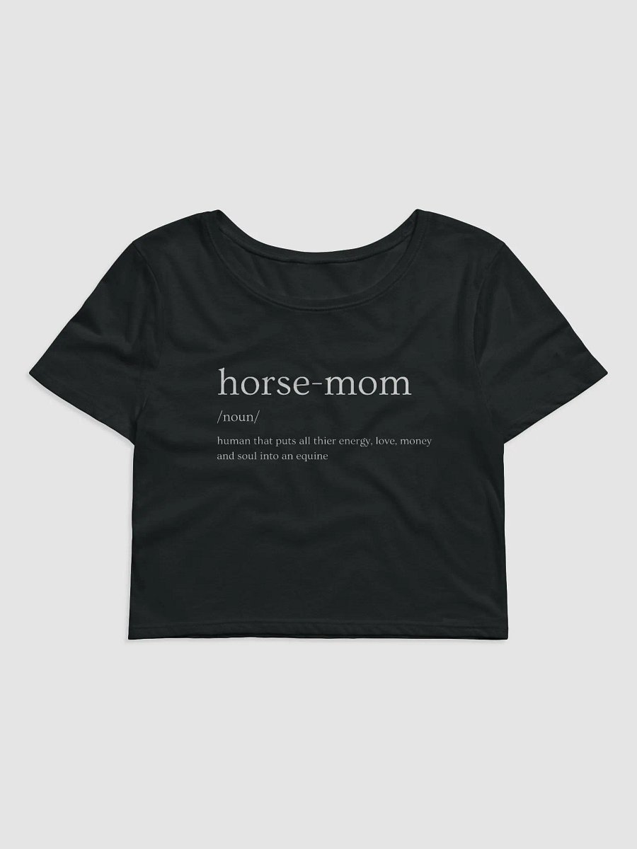 Horse-Mom Women's Crop Tee product image (1)