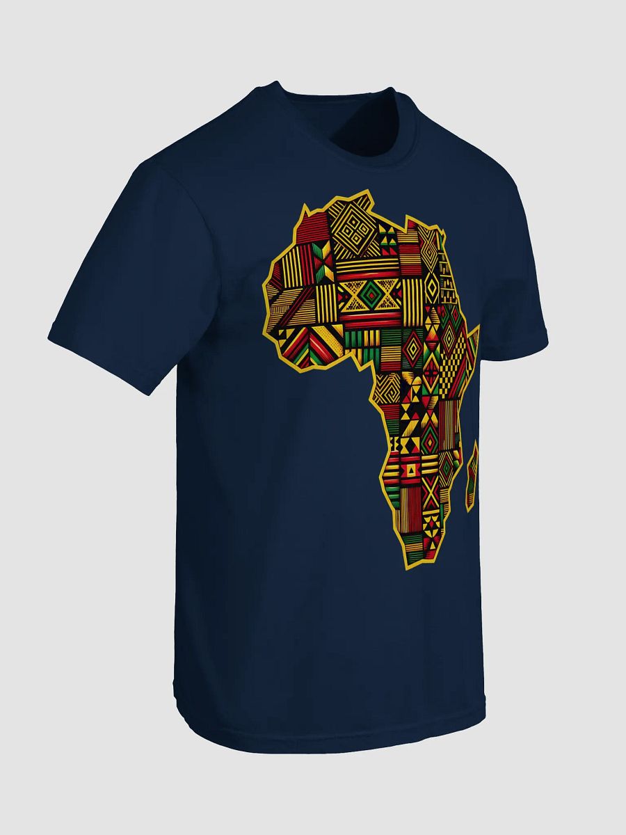 African Map Print Pattern Kente Pan Africa Heavyweight T-shirt product image (90)
