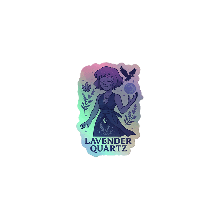 Crystal Gem: Lavender Quartz Holo Sticker product image (1)