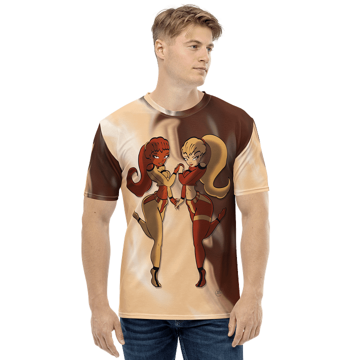 Mirrored Beauties Vanilla & Chocolate All-Over T-Shirt product image (1)