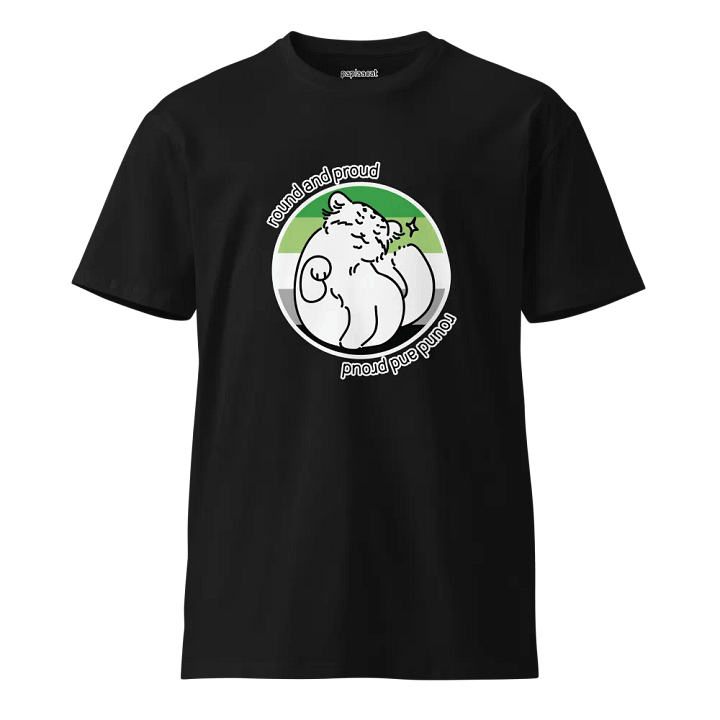 Round and Proud Manul Aromantic Version - AS Colour Unisex T-Shirt product image (1)