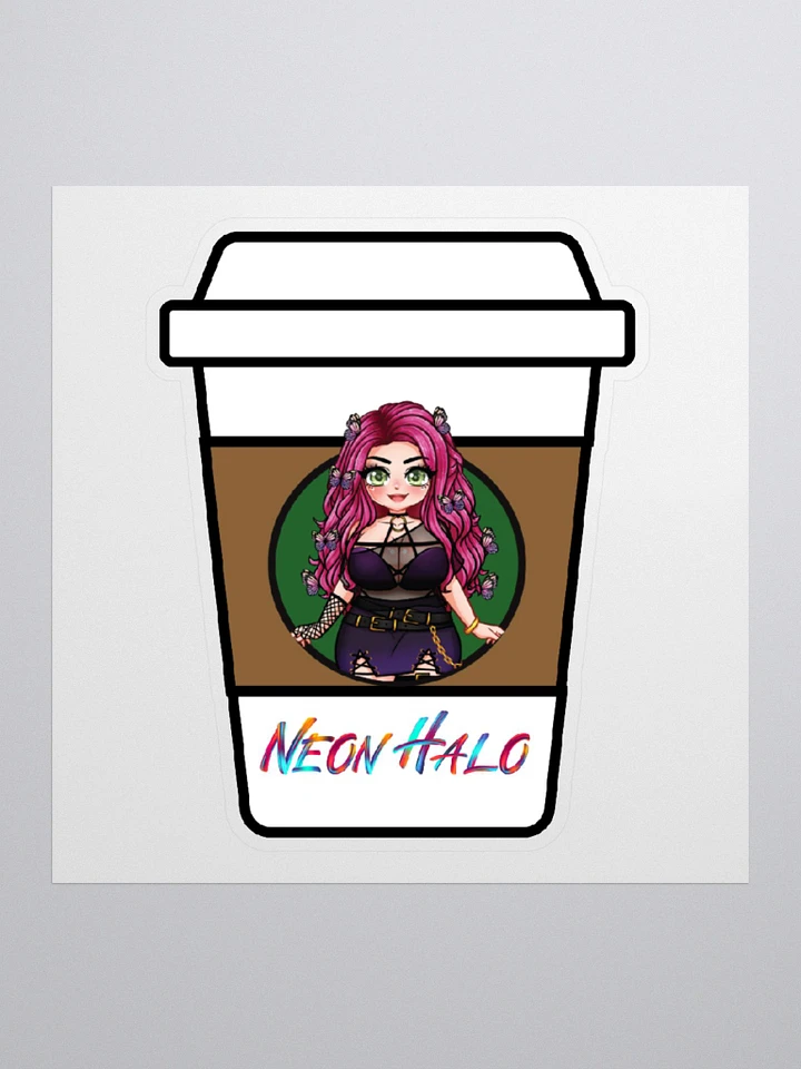 Neon Halo Coffee Sticker product image (2)