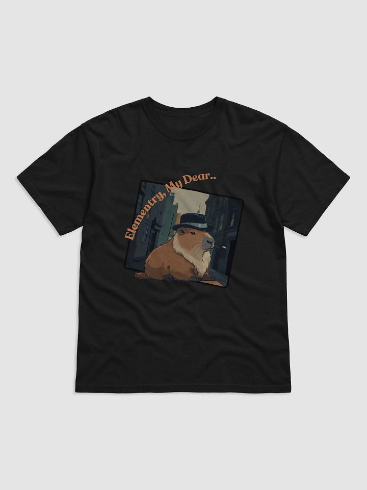 Detective Capybara: Elementary, My Dear T-shirt product image (1)