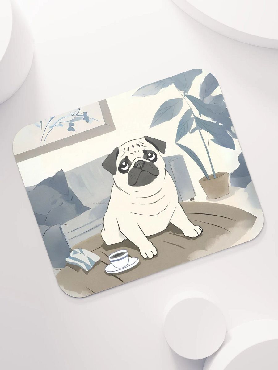 Cozy Pug Mouse Pad product image (7)
