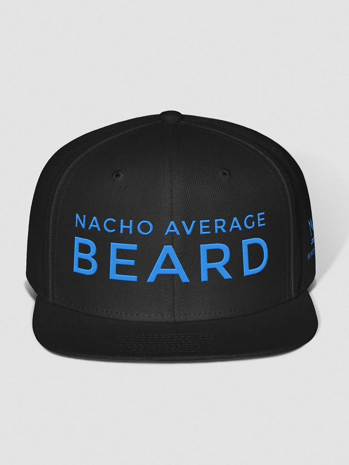 Nacho Average Beard Snapback Cap (Aqua/Teal Embroidery) product image (1)