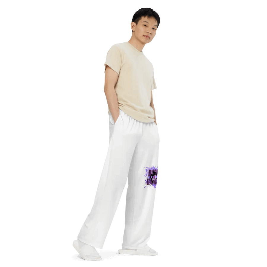Born to Dance His Silhouette Rhythm Splatter Wide-Leg Pants product image (3)