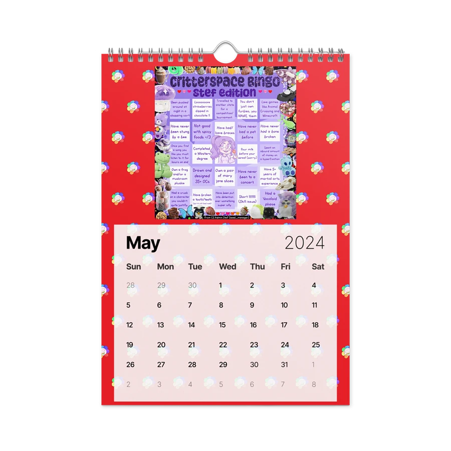 Red CS Activity Calendar 2024 product image (27)