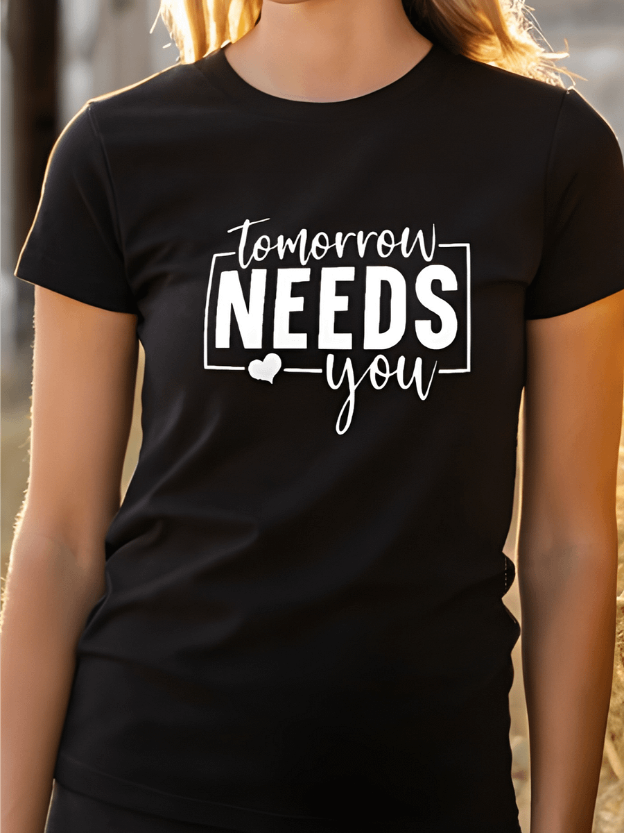Tomorrow Needs You - Women's Black T-Shirt product image (1)