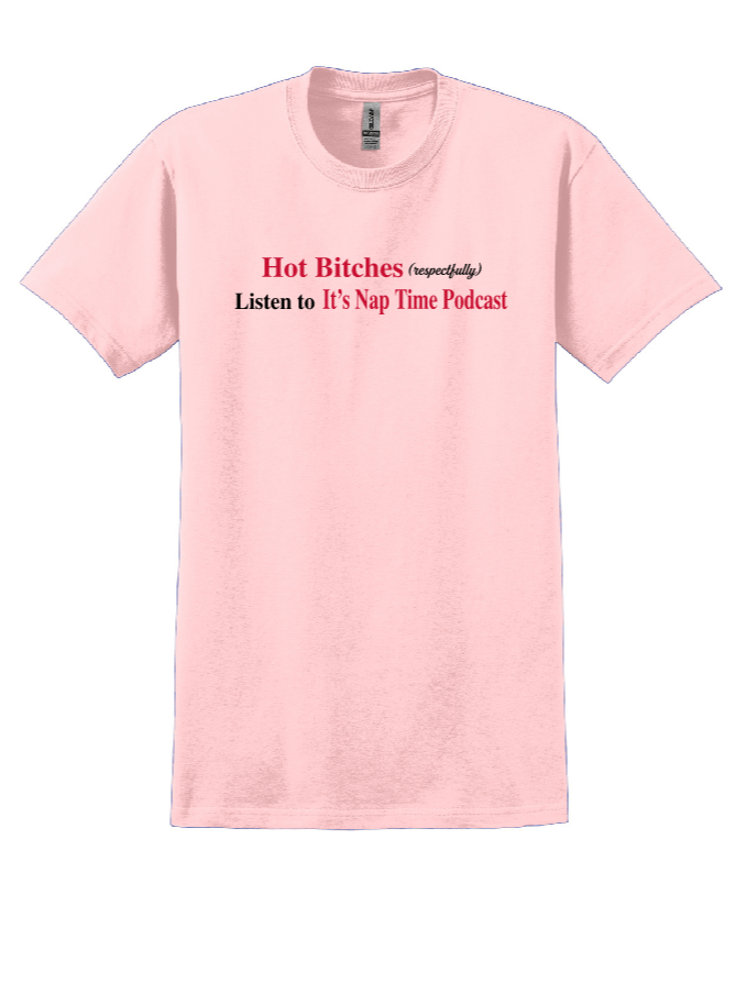 LIGHT PINK TEE - HOT BITCHES product image (1)