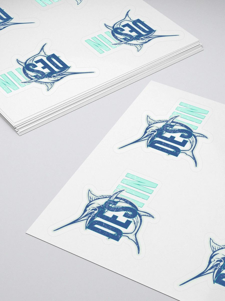 Marlin Distressed DESTIN Kiss Cut Stickers product image (4)