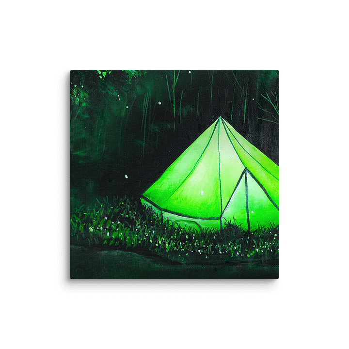 Green Glowing Tent at Night product image (11)