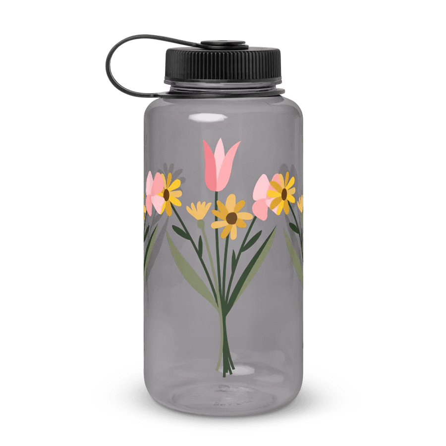 Blossom Burst Wide Mouth Water Bottle product image (1)