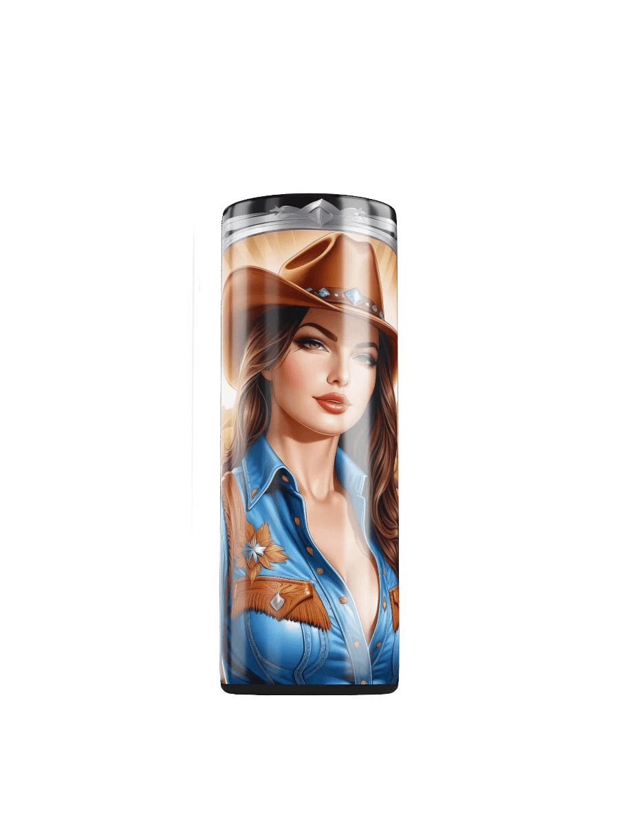 Beautiful Cowgirl 20 oz Skinny Stainless Steel Tumbler - v2 product image (1)