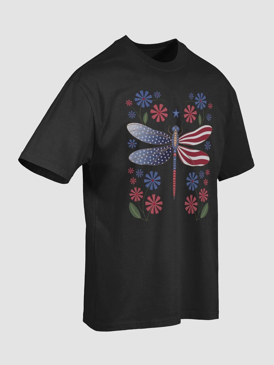 Party Like It’s 1776 T-Shirt - Patriotic Dragonfly American Flag Design product image (25)