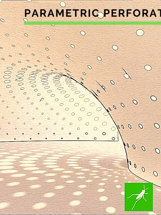 Parametric Perforated Facade Design Grasshopper Rhino Files Download product image (2)