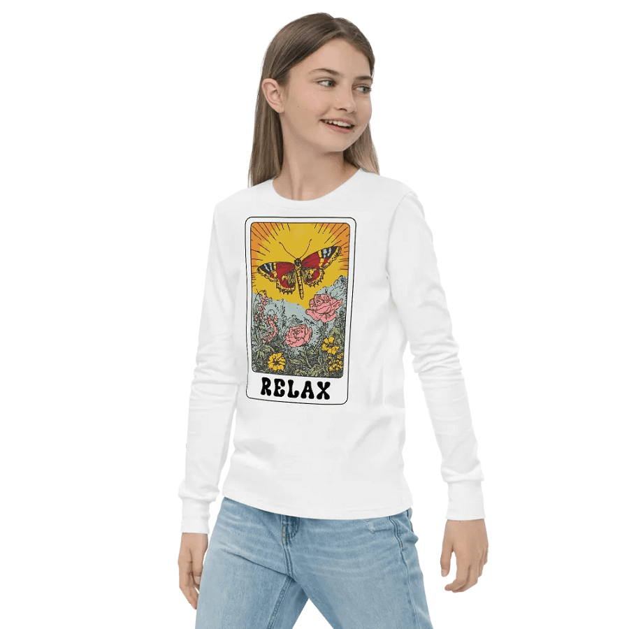 Relax Long Sleeve Youth T-shirt product image (11)