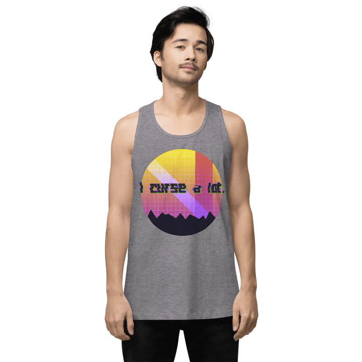 i curse a lot. Vaporwave Mens Tank Top product image (6)