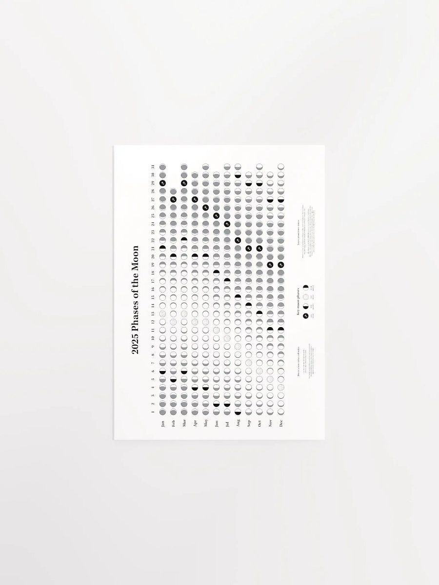 2025 Phases of the Moon - Poster product image (2)