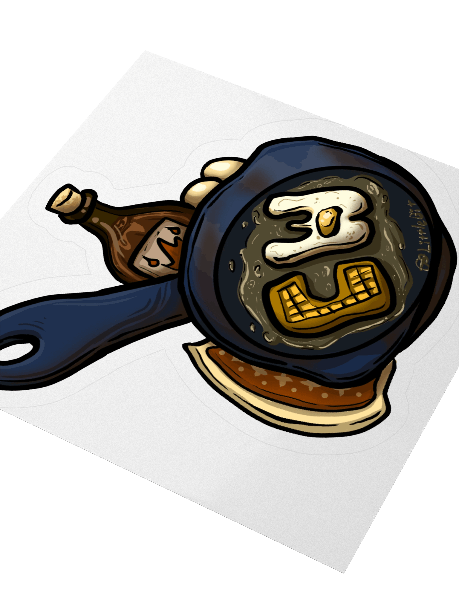 CraftWorks Frying Pan Sticker 🥇 by @empresslittlebit product image (9)