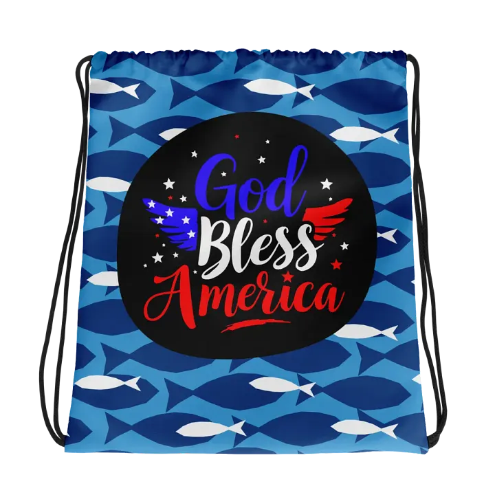 Drawstring Bag: God Bless America product image (1)