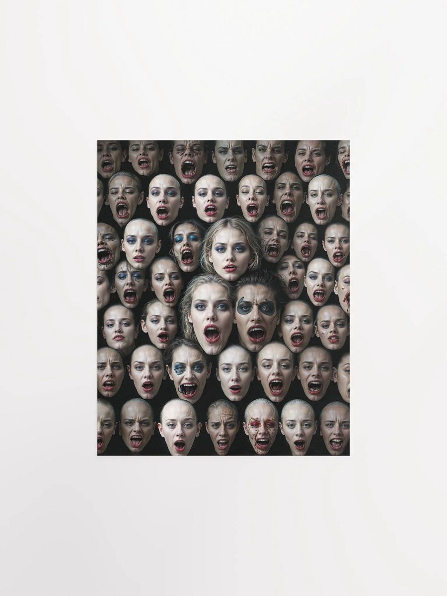 Screaming Faces Matte Poster product image (2)