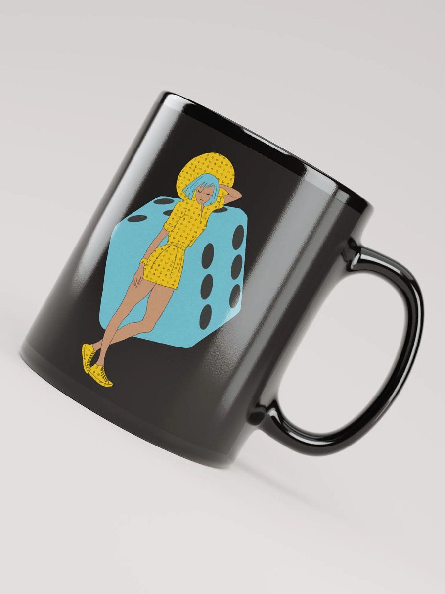DiceGirl Black Glossy Mug product image (8)