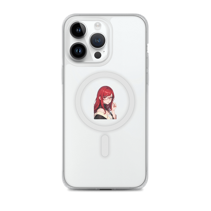(RED WAIFU) K Clear Case for iPhone product image (2)