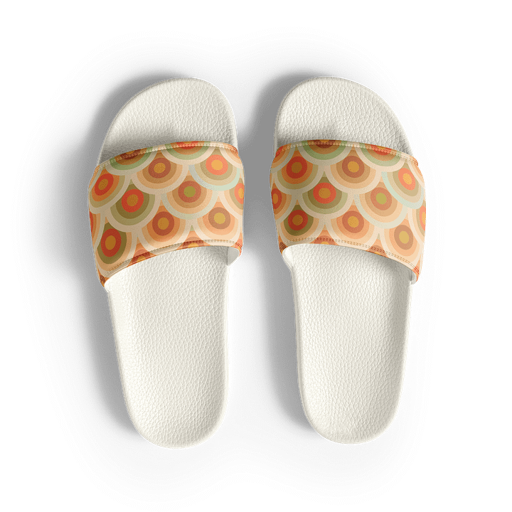 Retro Scallop Delight Women's Slides product image (2)
