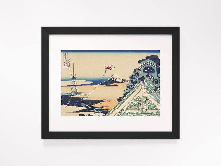 Hongan-ji Temple at Asakusa in the Eastern Capital - Katsushika Hokusai product image (1)