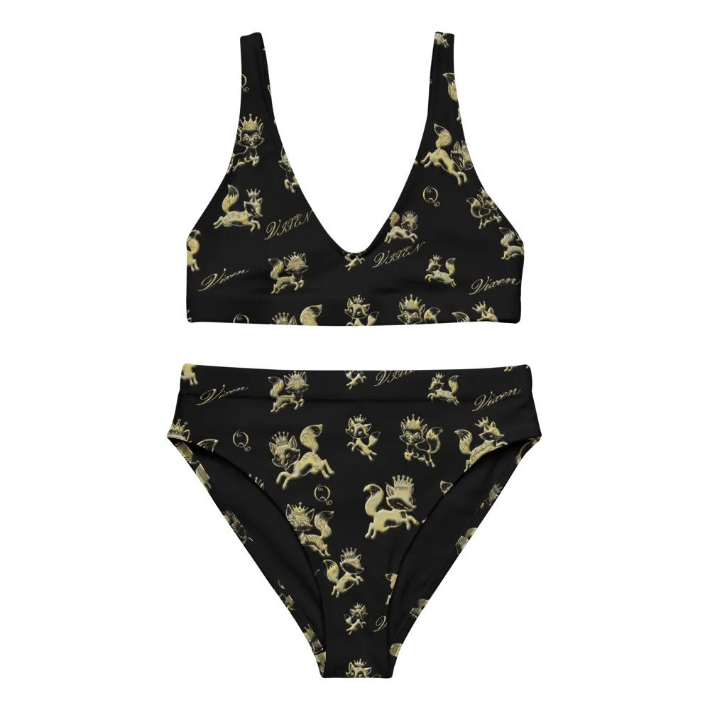 Vixen Queen Golden Vixen High Wasted black Bikini product image (6)