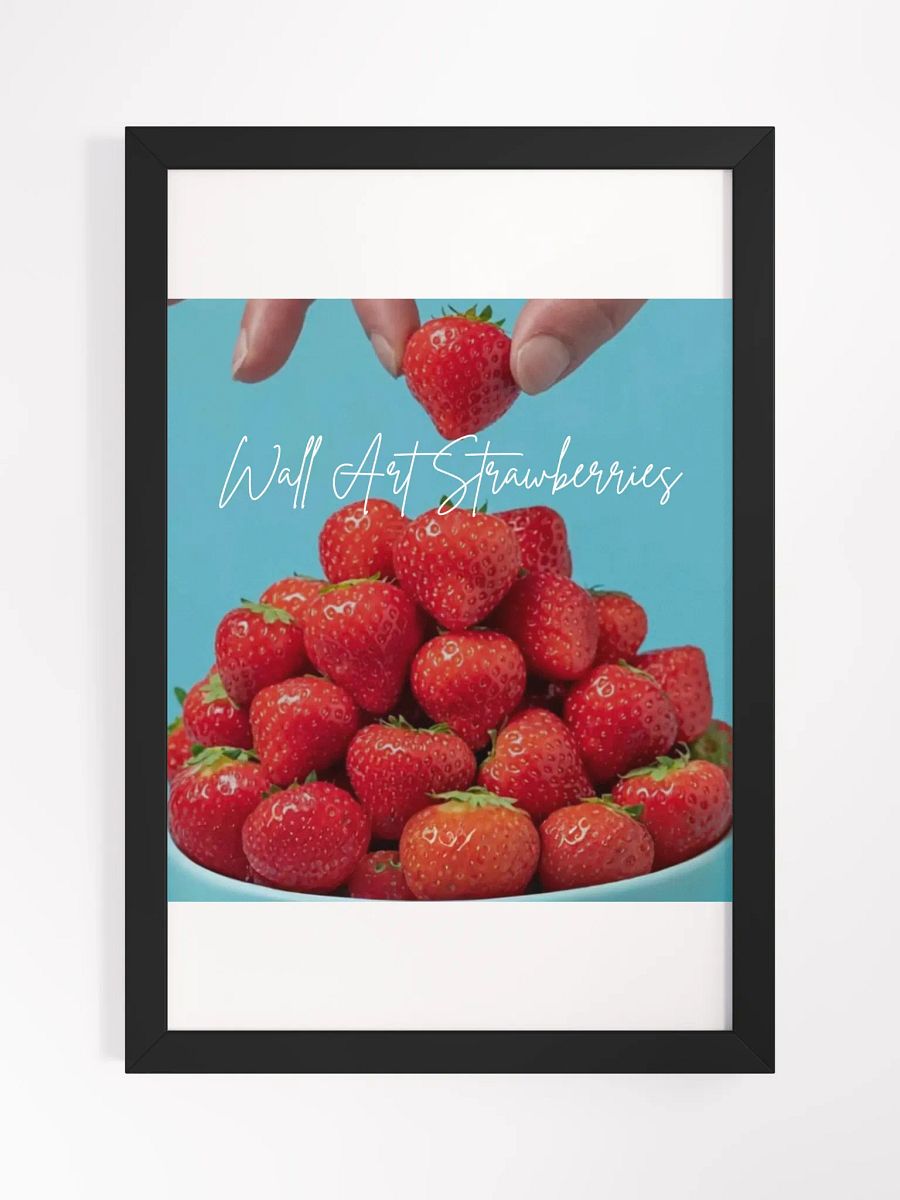 Wall Art Strawberries Framed High-Quality Matte Poster (in) product image (4)