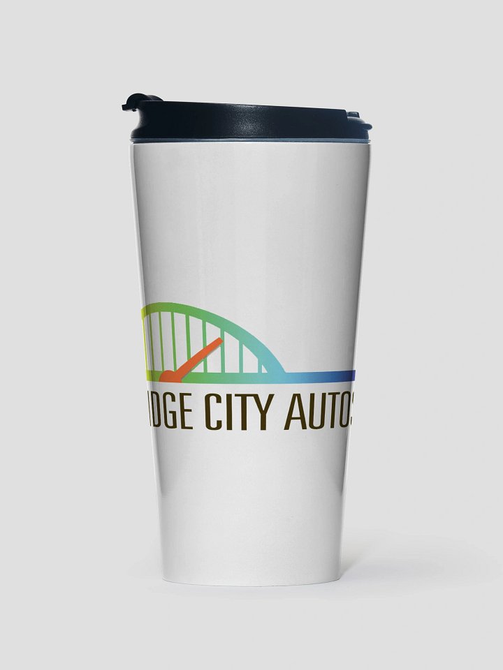 Stainless Steel travel mug BCA logo pride rainbow product image (1)